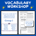 Advanced Vocabulary Unit / Upper-Level Word Study & Activities / Group 1